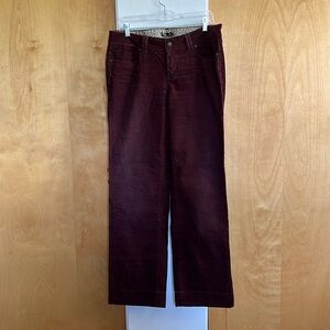 Prana wide leg corduroy pants